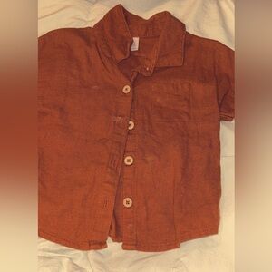 WONDER NATION-BUTTON DOWN COLLARED SHIRT-3T